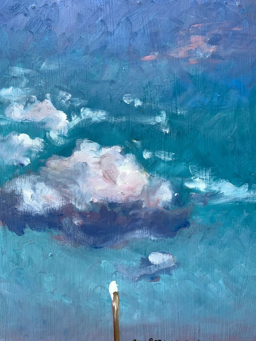 Oil painting Snow in the mountains Valentina Simashchuk - 4