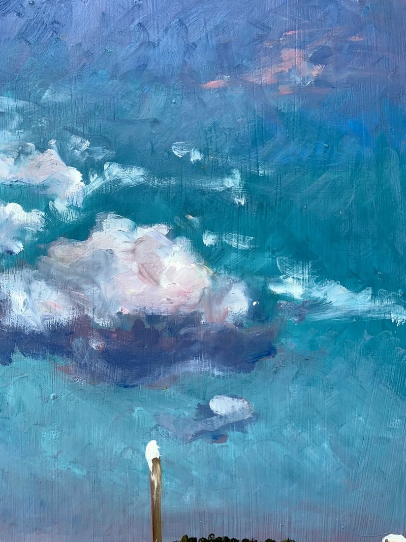 Oil painting Snow in the mountains Valentina Simashchuk - 5