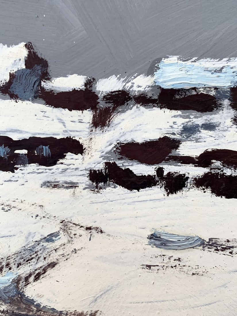 Oil painting After heavy snowfall Leonid Maistrenko - 10