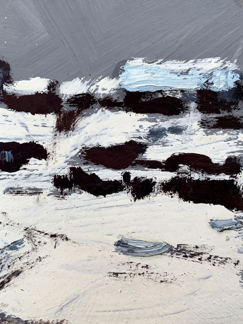 Oil painting After heavy snowfall Leonid Maistrenko - 11