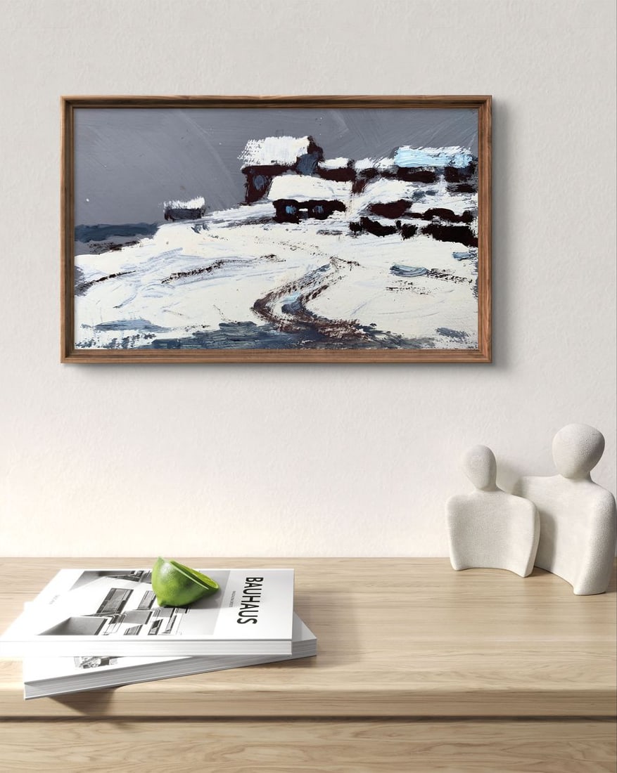 Oil painting After heavy snowfall Leonid Maistrenko - 3