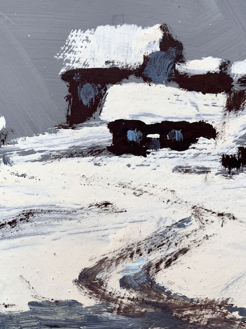 Oil painting After heavy snowfall Leonid Maistrenko - 7