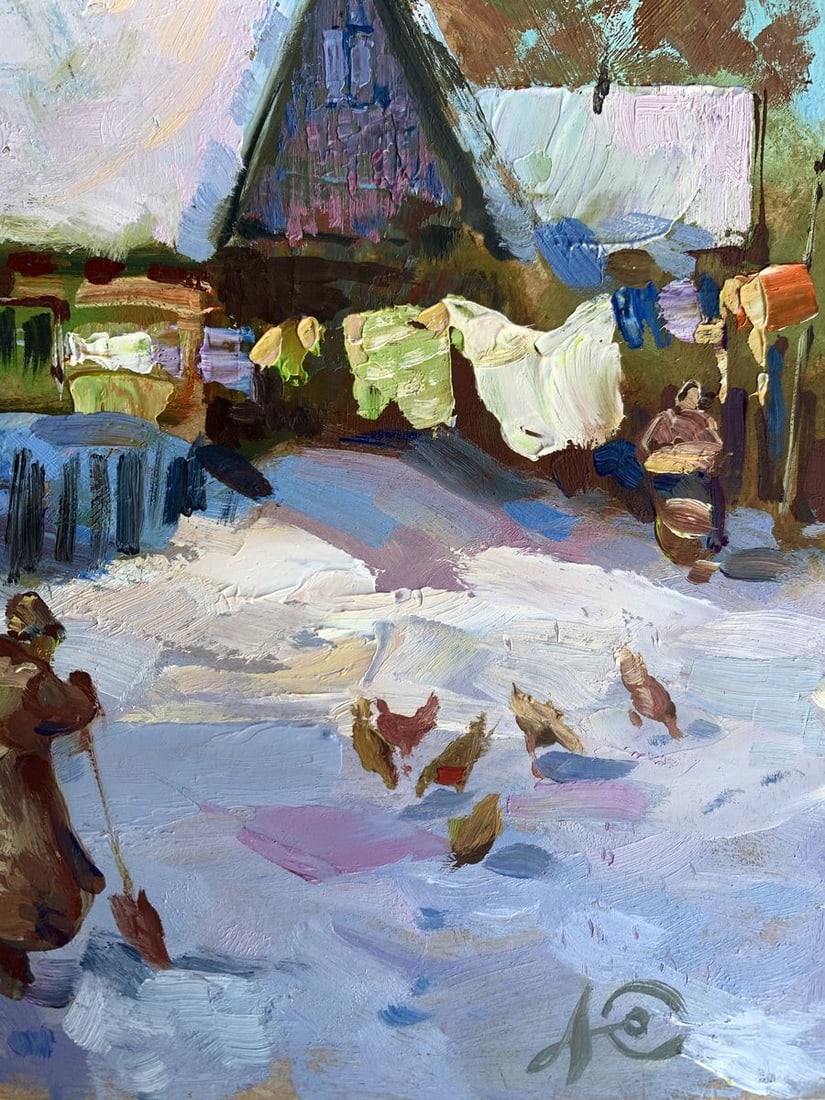 Oil painting Covered with snow Yuriy Suprunchuk - 11