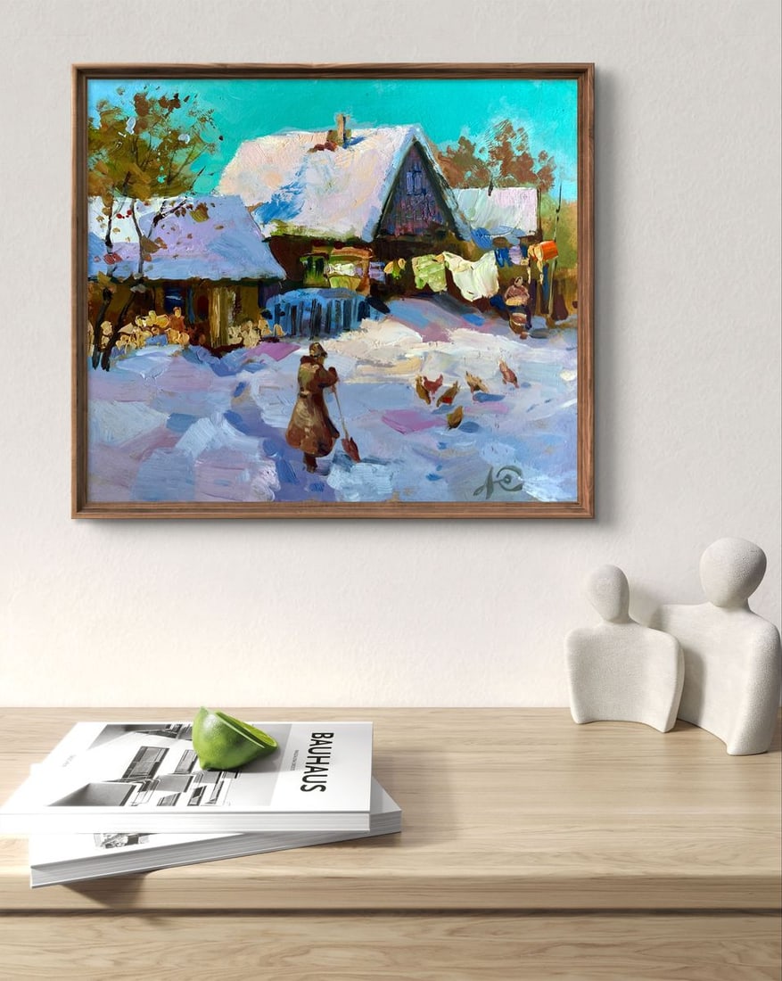 Oil painting Covered with snow Yuriy Suprunchuk - 2