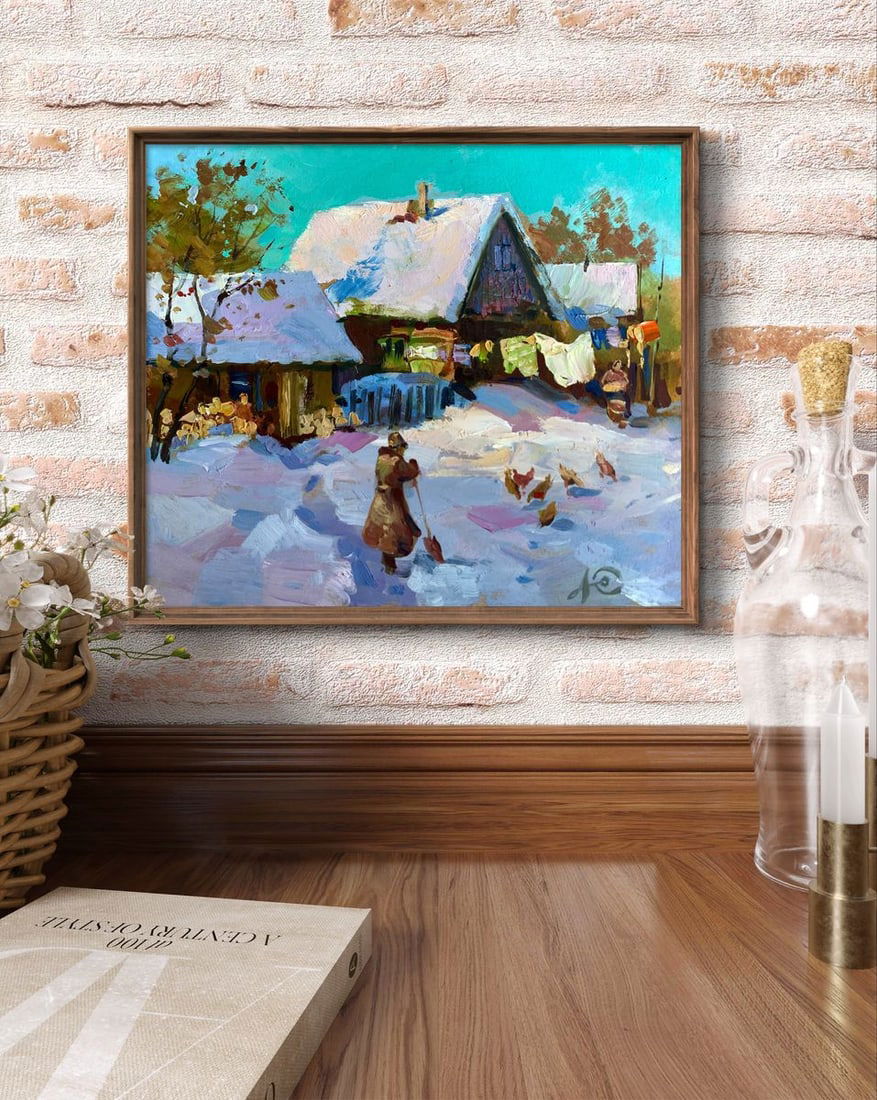 Oil painting Covered with snow Yuriy Suprunchuk - 3