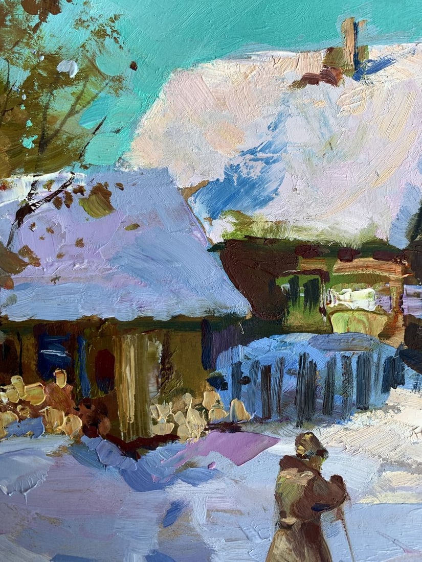 Oil painting Covered with snow Yuriy Suprunchuk - 4