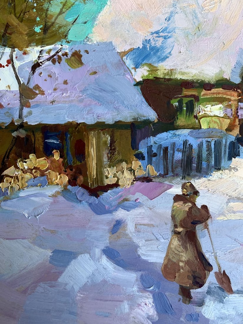 Oil painting Covered with snow Yuriy Suprunchuk - 5