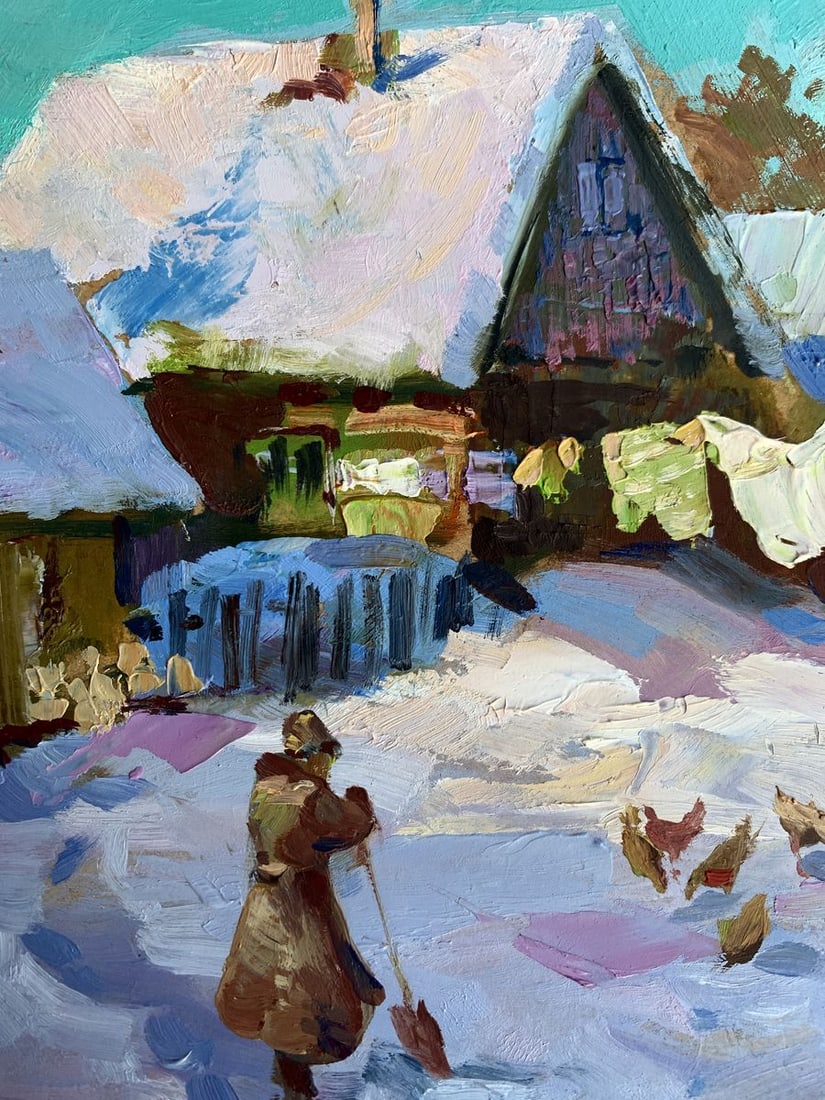 Oil painting Covered with snow Yuriy Suprunchuk - 7