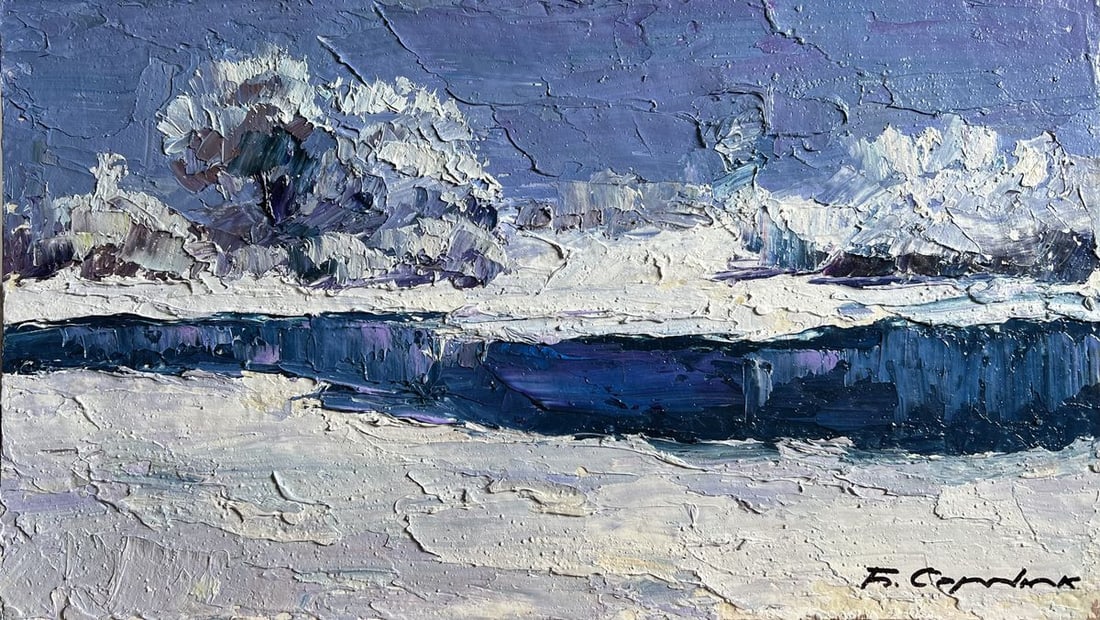 Oil painting Winter crystal Boris Serdyuk - 3