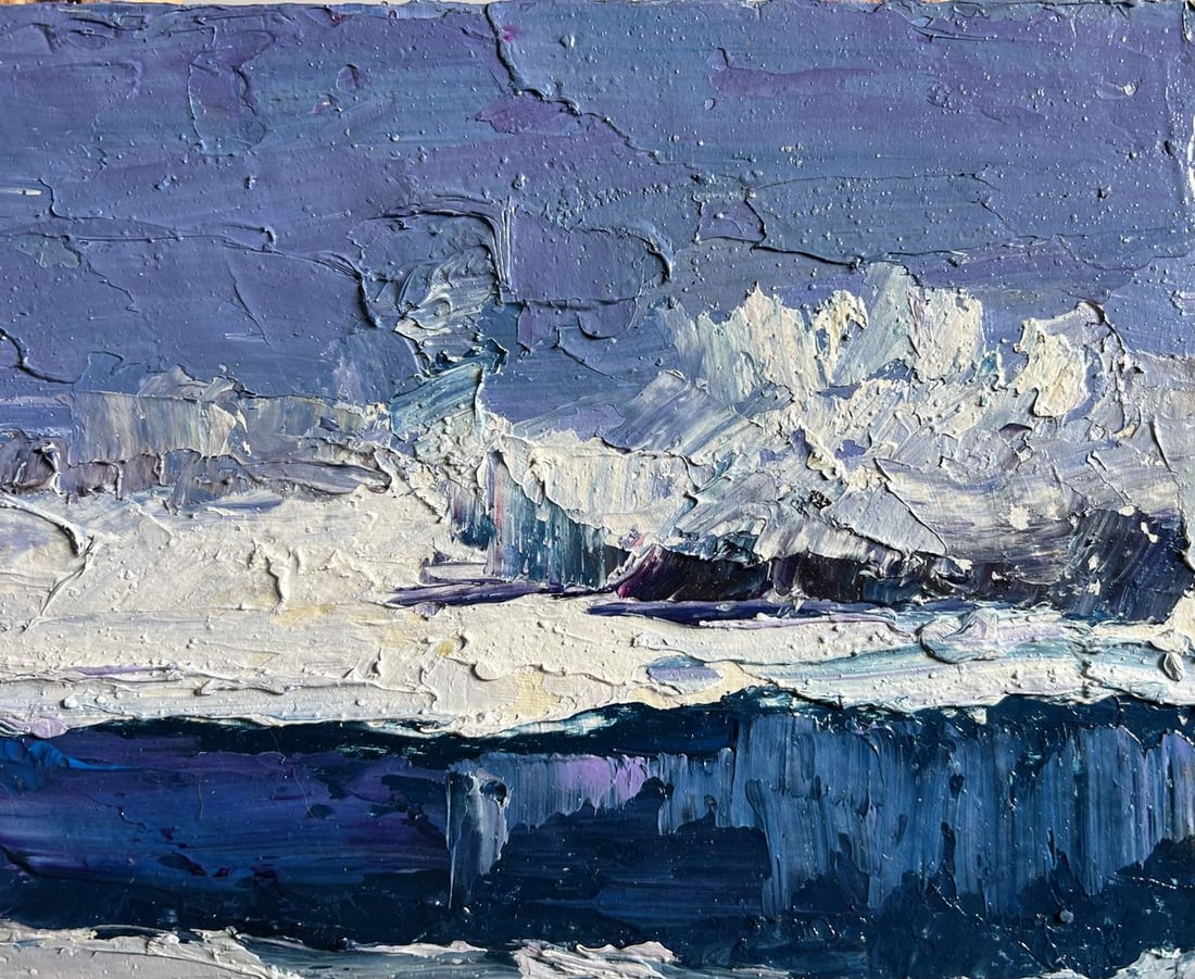 Oil painting Winter crystal Boris Serdyuk - 6