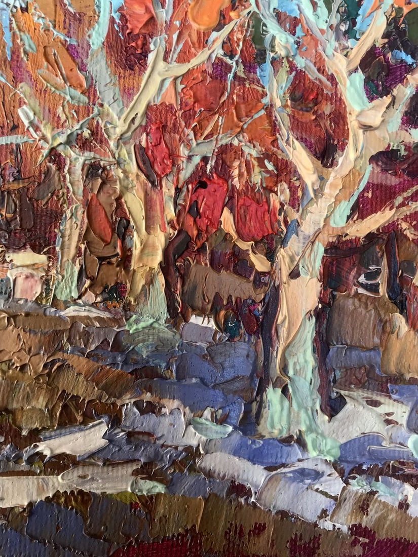 Oil painting The first snow Kalenyuk Alex - 10