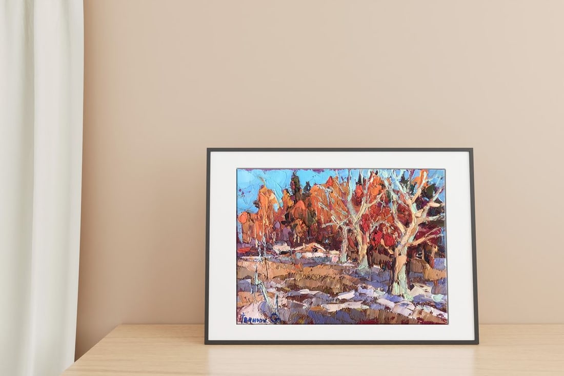 Oil painting The first snow Kalenyuk Alex - 2