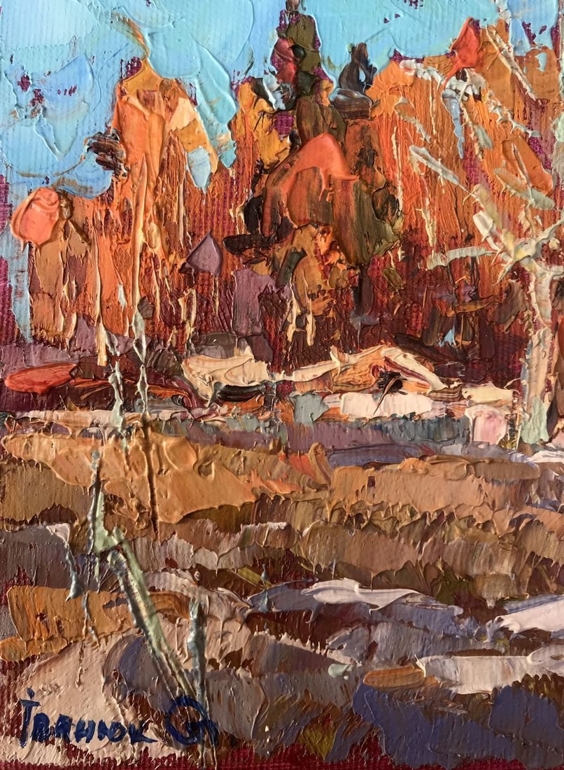 Oil painting The first snow Kalenyuk Alex - 5