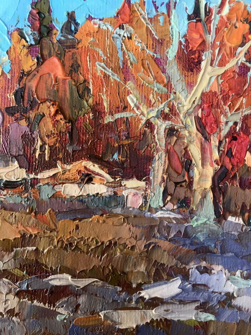 Oil painting The first snow Kalenyuk Alex - 6