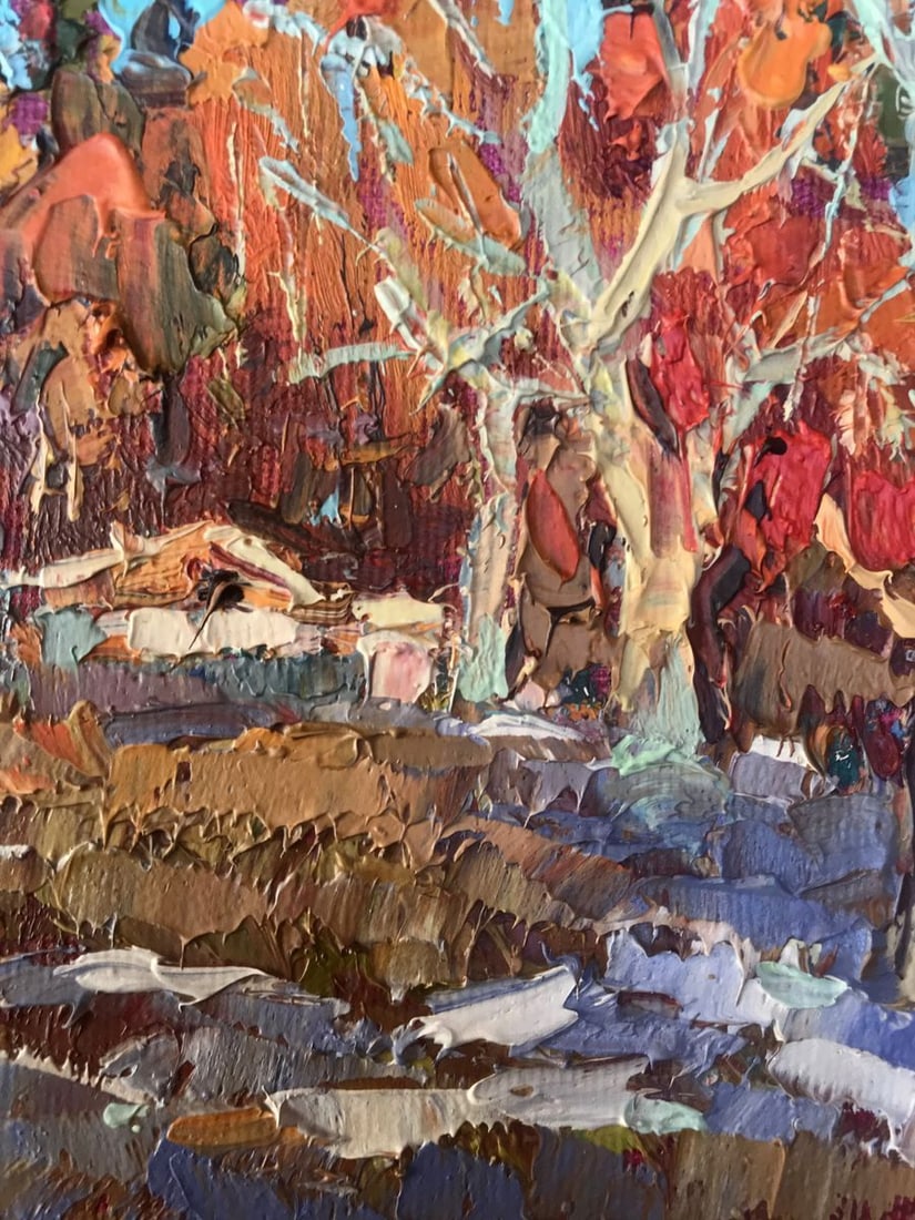 Oil painting The first snow Kalenyuk Alex - 7