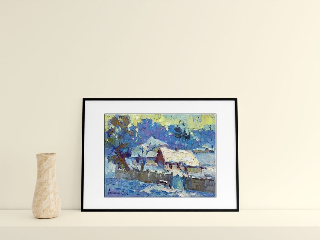 Oil painting Winter Kalenyuk Oksana - 2