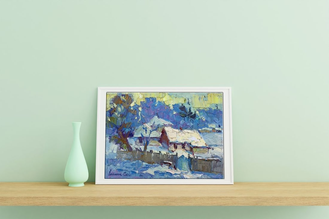 Oil painting Winter Kalenyuk Oksana - 3