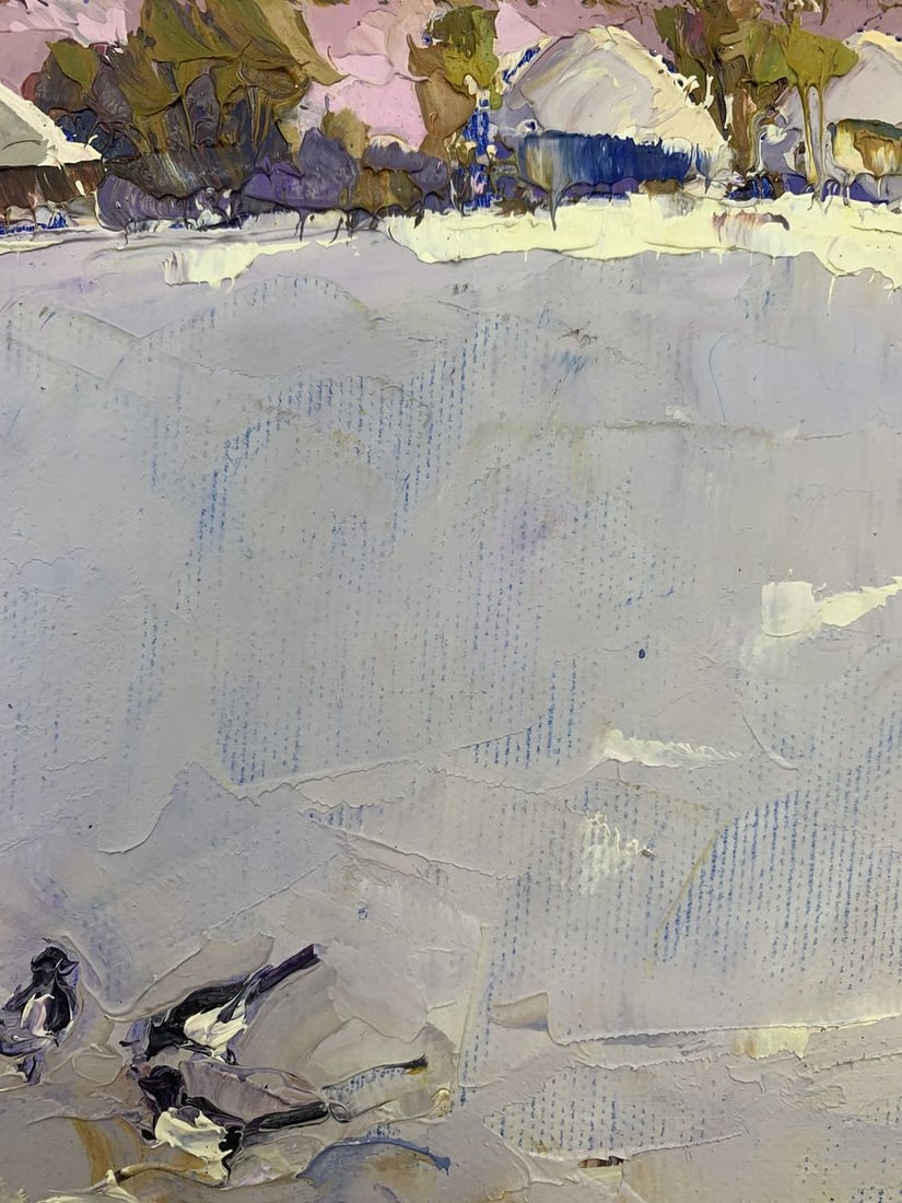 Oil painting Winter day Kalenyuk Oksana - 5