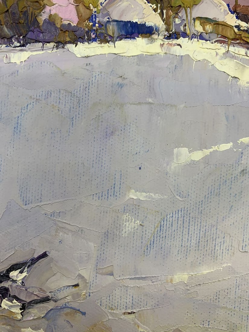 Oil painting Winter day Kalenyuk Oksana - 6