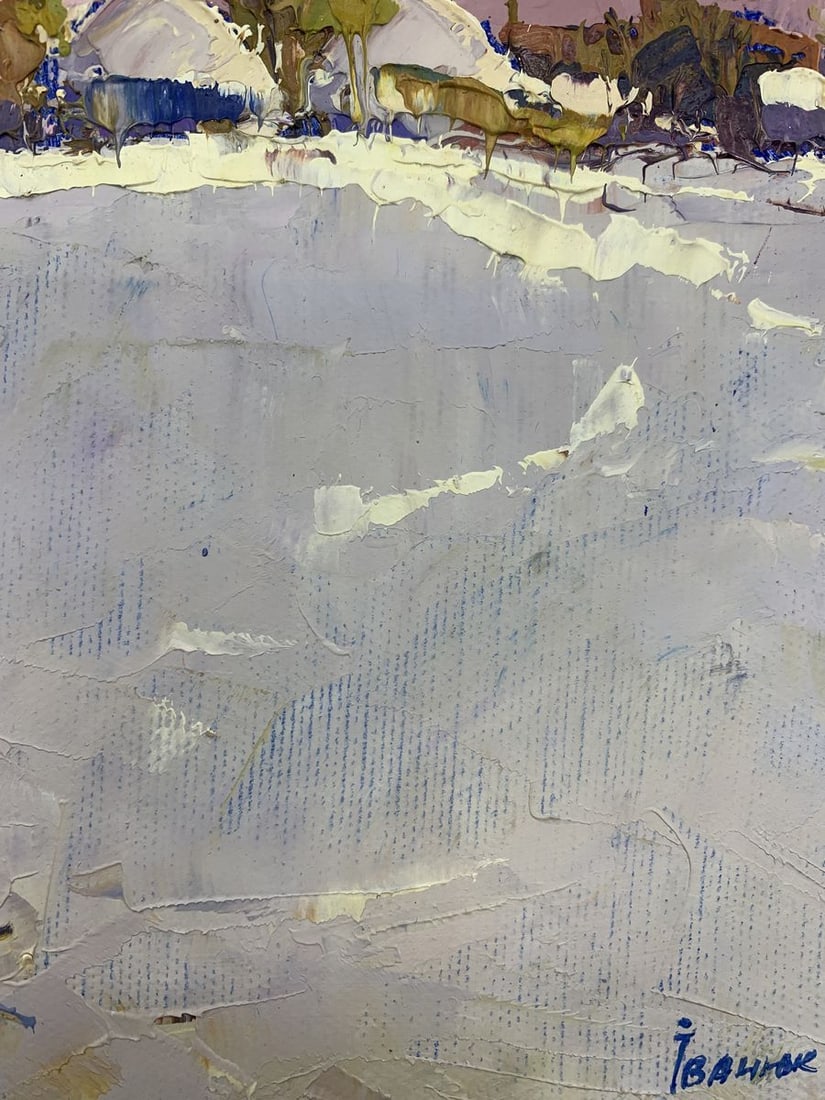 Oil painting Winter day Kalenyuk Oksana - 8