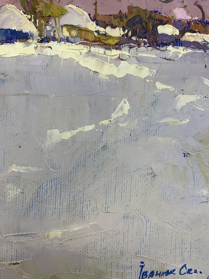 Oil painting Winter day Kalenyuk Oksana - 9