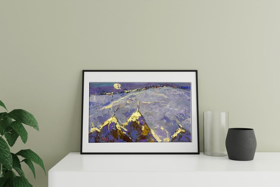 Oil painting It snowed Kalenyuk Alex - 3