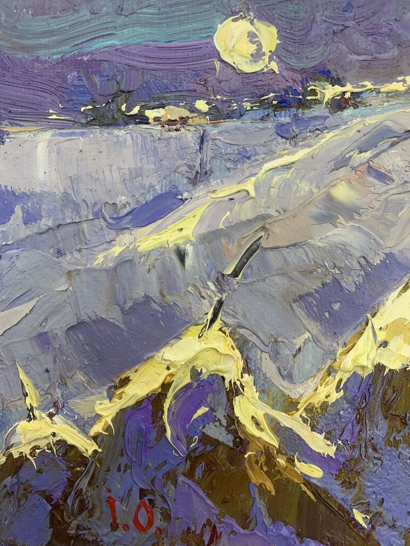 Oil painting It snowed Kalenyuk Alex - 4