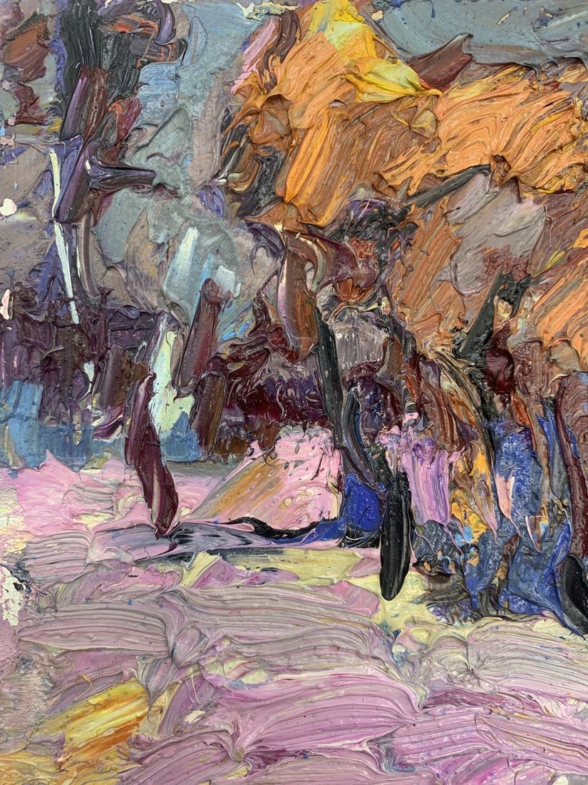 Oil painting The first snow Kalenyuk Oksana - 4