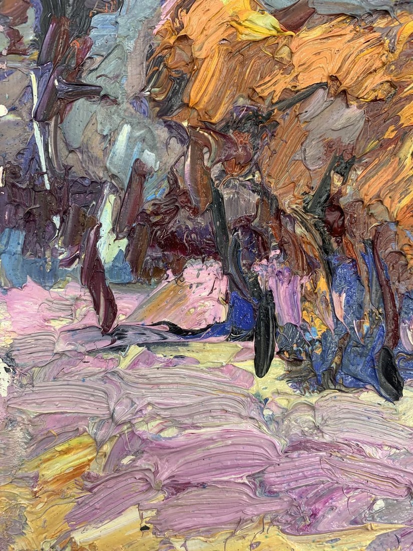 Oil painting The first snow Kalenyuk Oksana - 5