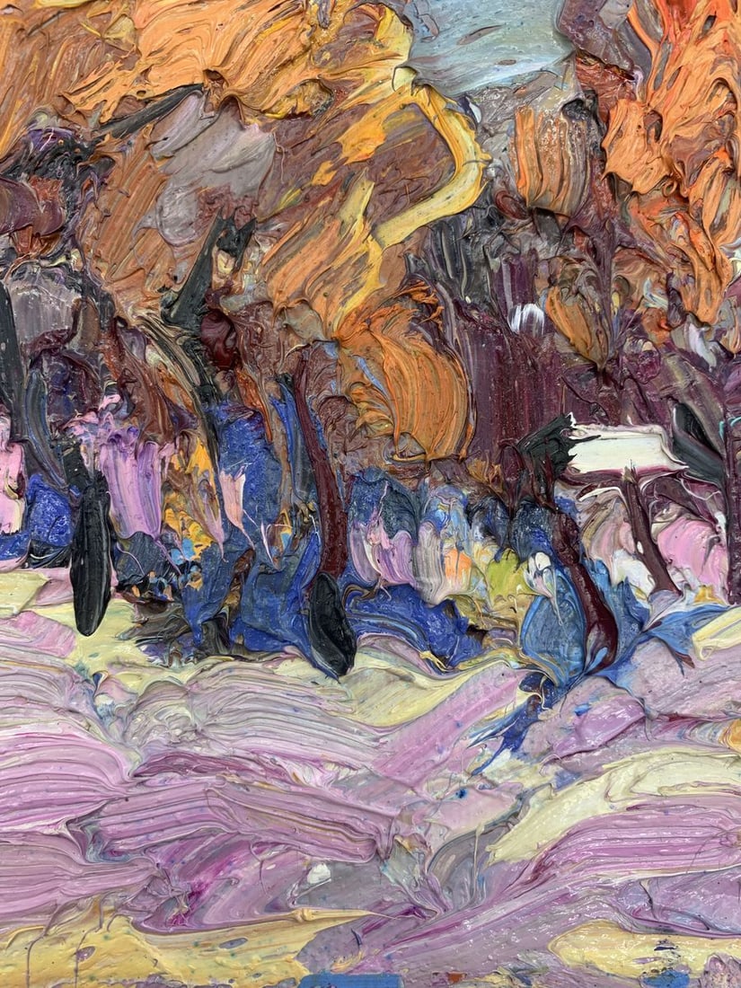 Oil painting The first snow Kalenyuk Oksana - 7