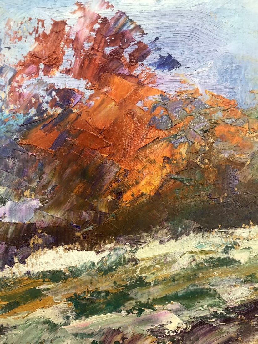 Oil painting Winter blue Boris Serdyuk - 11