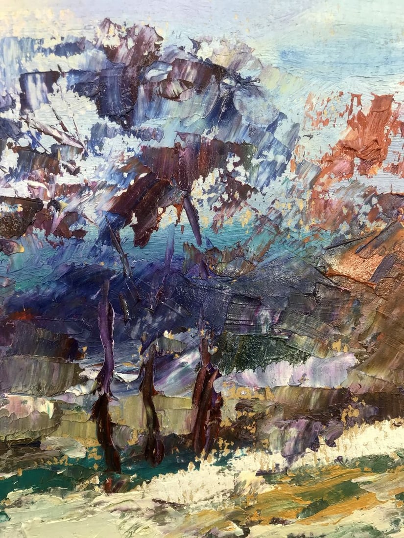 Oil painting Winter blue Boris Serdyuk - 6