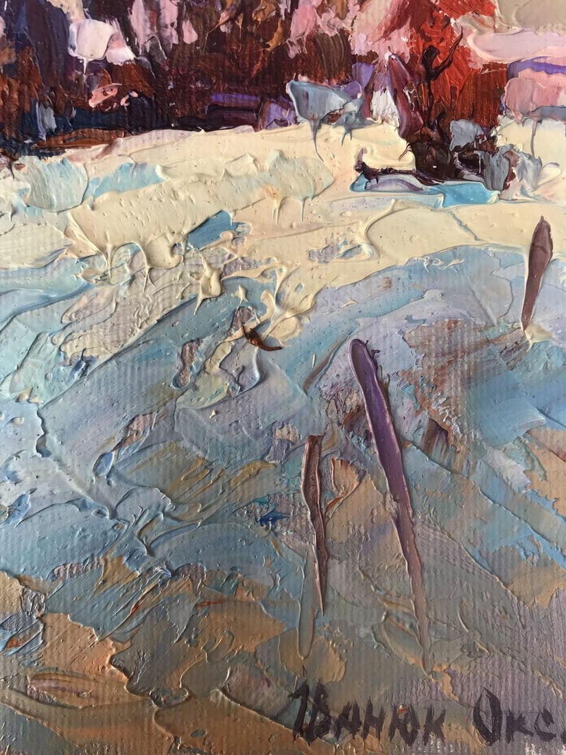 Oil painting Winter distance Oksana Kalenyuk - 10