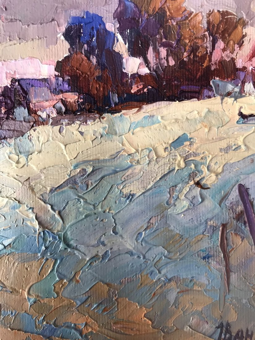 Oil painting Winter distance Oksana Kalenyuk - 6