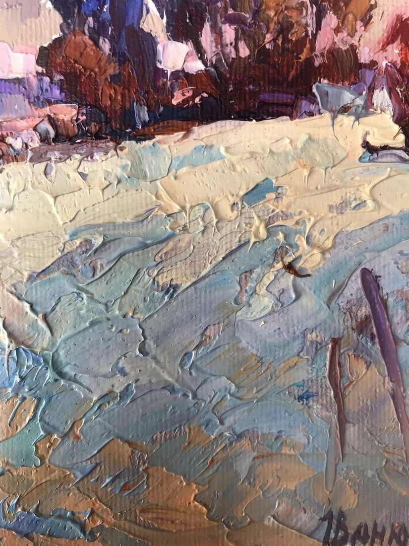 Oil painting Winter distance Oksana Kalenyuk - 7