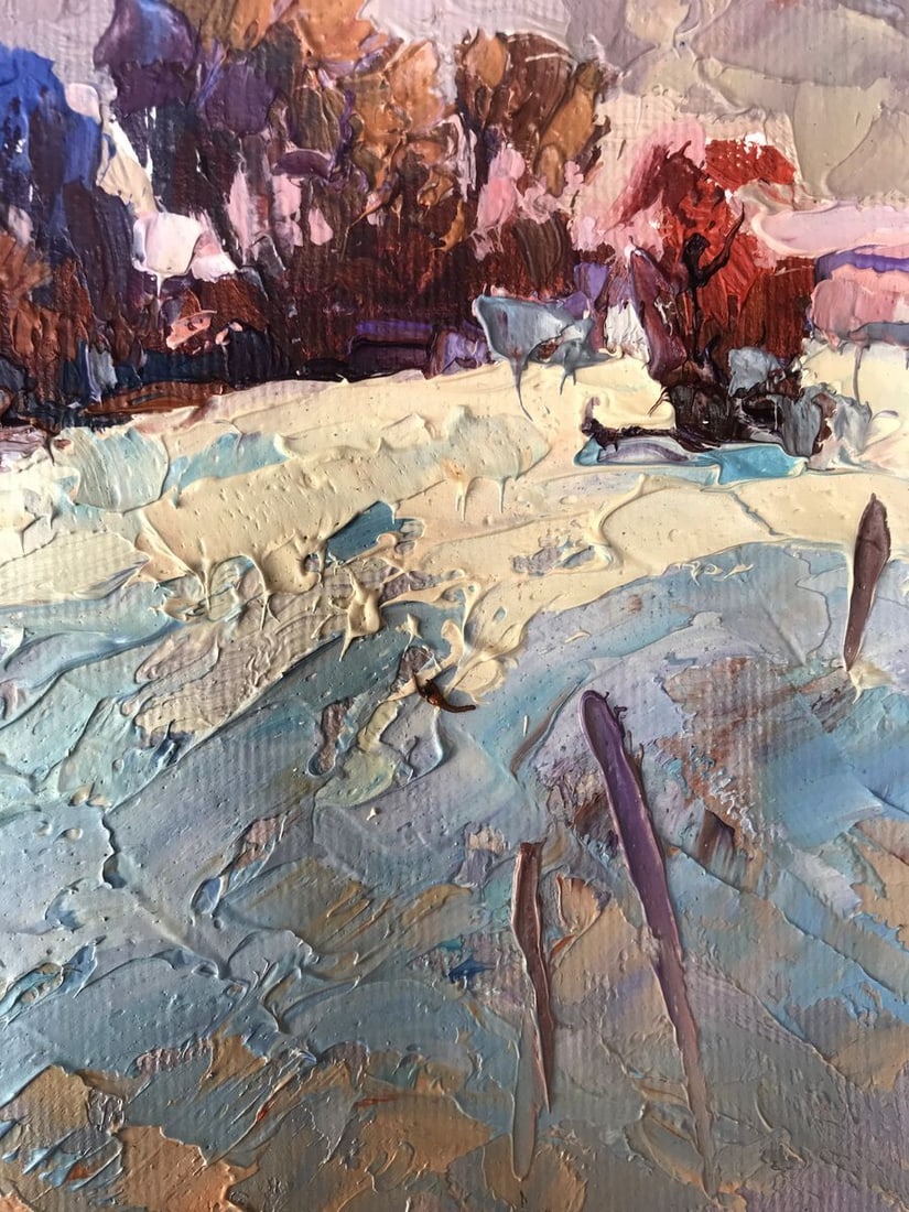 Oil painting Winter distance Oksana Kalenyuk - 8