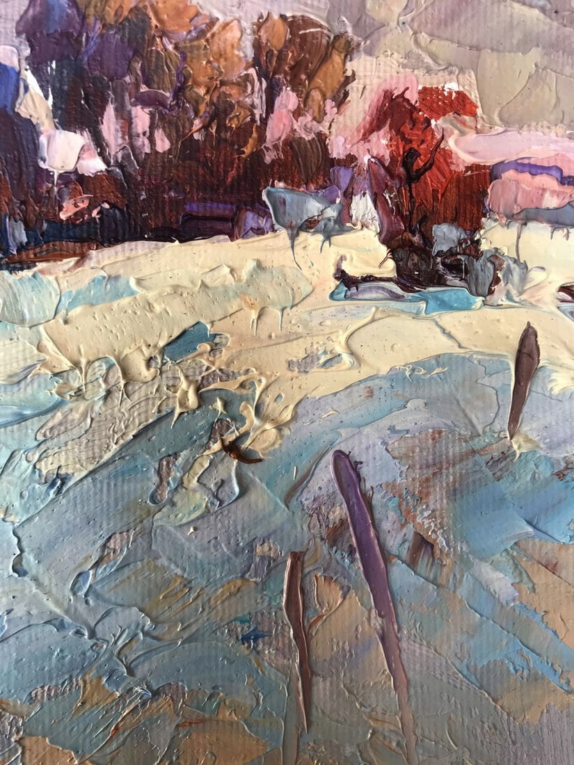 Oil painting Winter distance Oksana Kalenyuk - 9