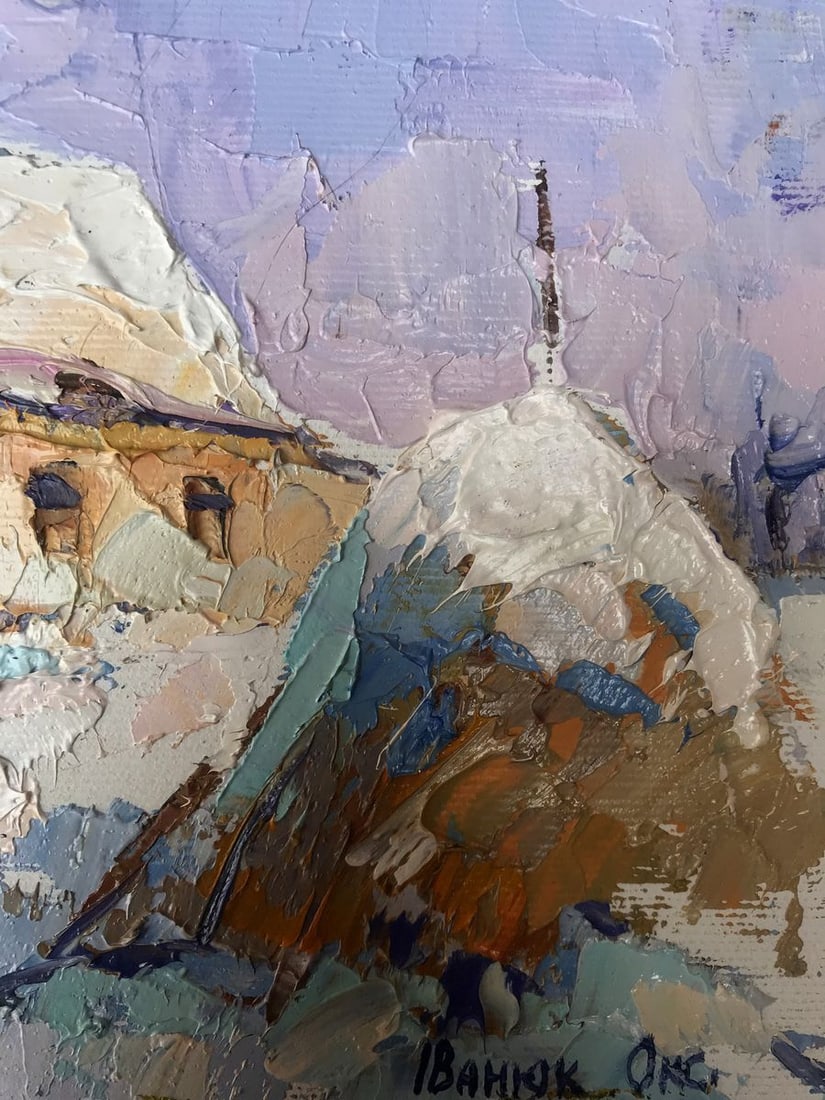 Oil painting In the courtyard Oksana Kalenyuk - 10