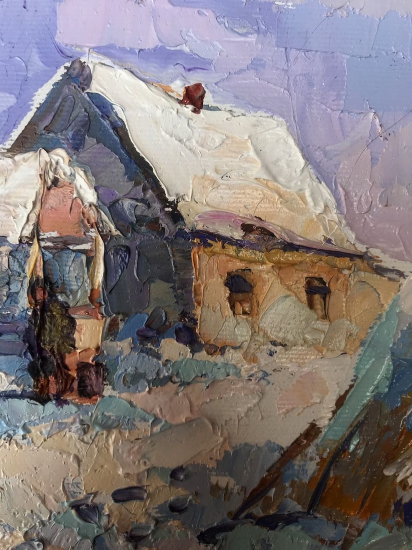 Oil painting In the courtyard Oksana Kalenyuk - 6