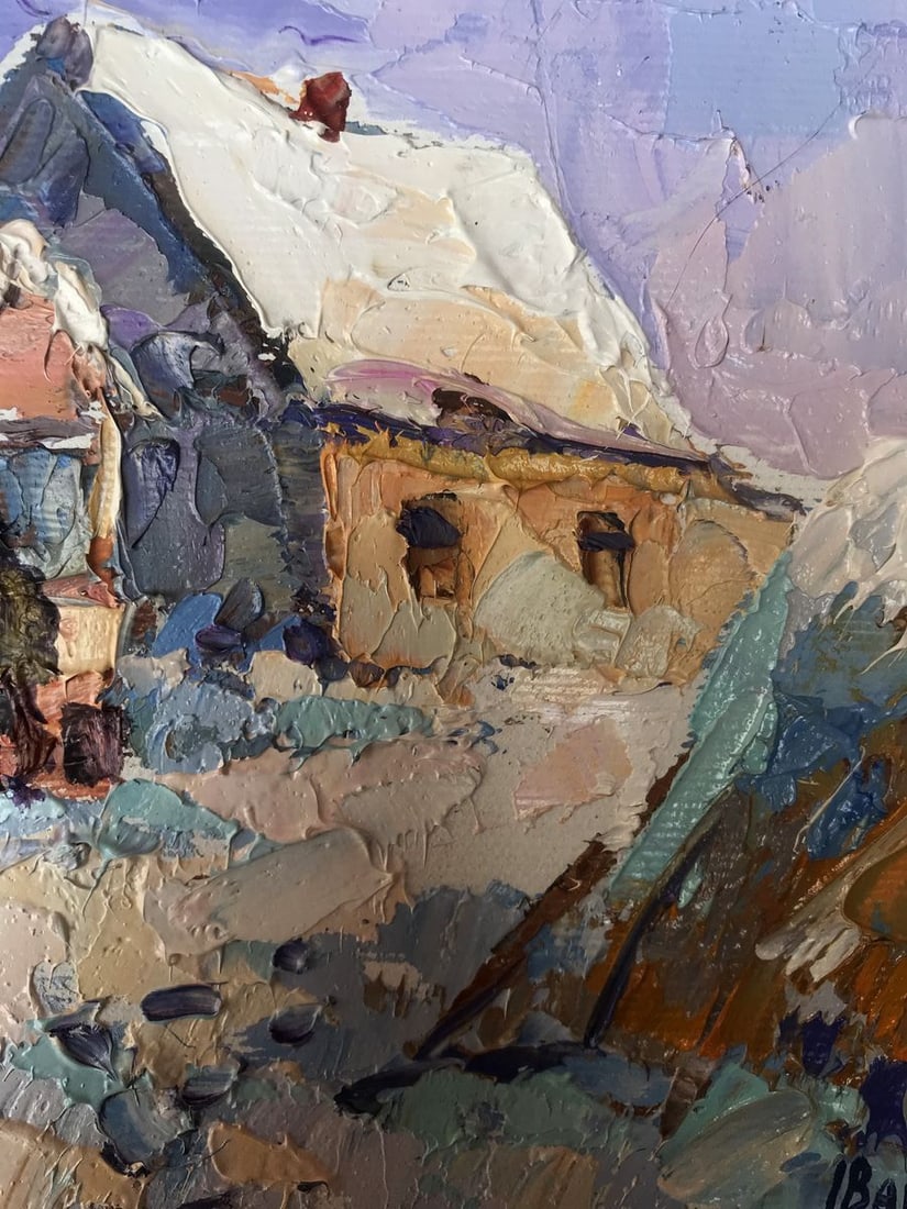 Oil painting In the courtyard Oksana Kalenyuk - 7