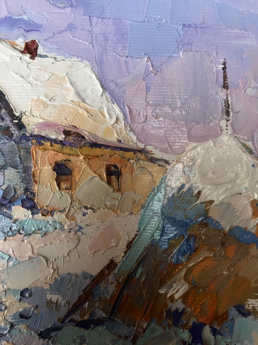 Oil painting In the courtyard Oksana Kalenyuk - 8