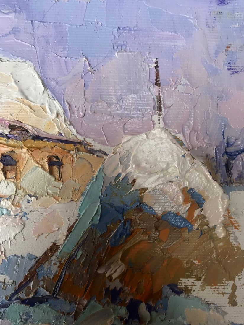 Oil painting In the courtyard Oksana Kalenyuk - 9