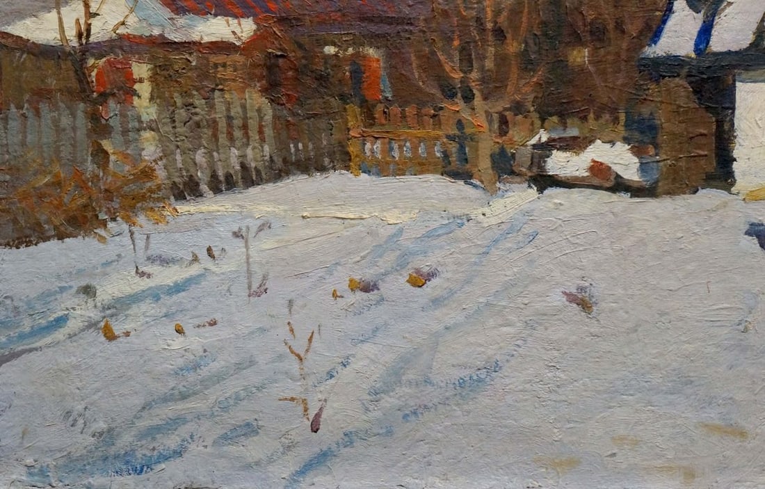 Oil painting Winter landscape Belyak Vladimir Iosifovich - 2