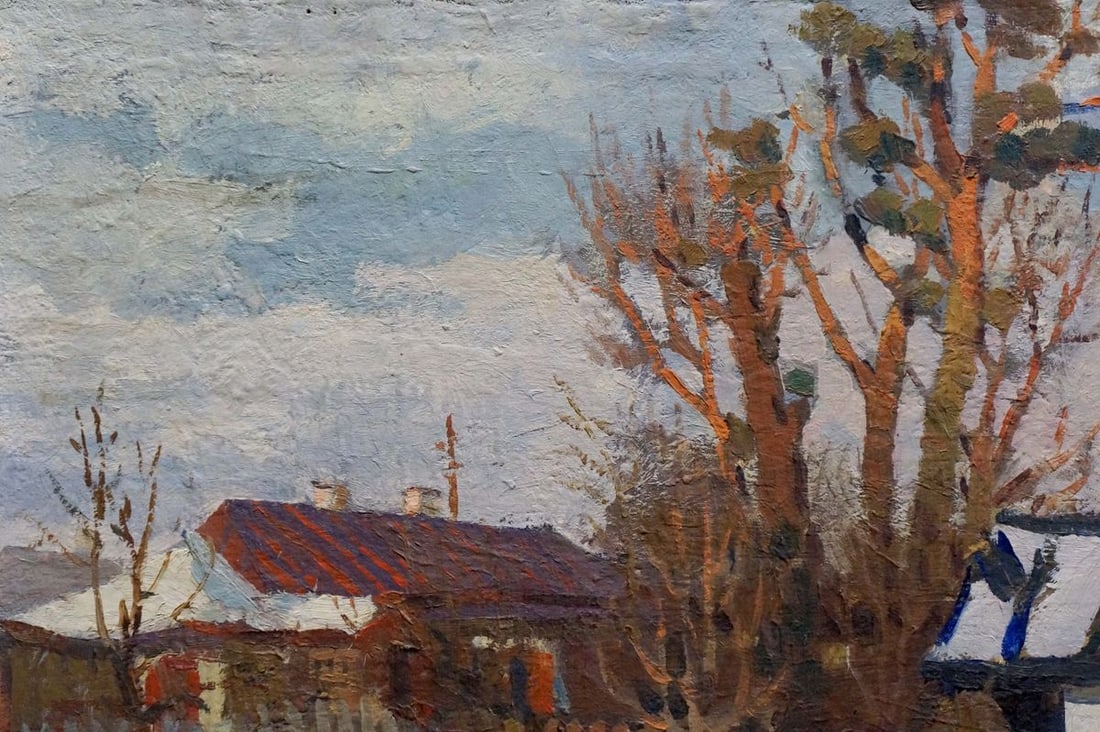 Oil painting Winter landscape Belyak Vladimir Iosifovich - 3