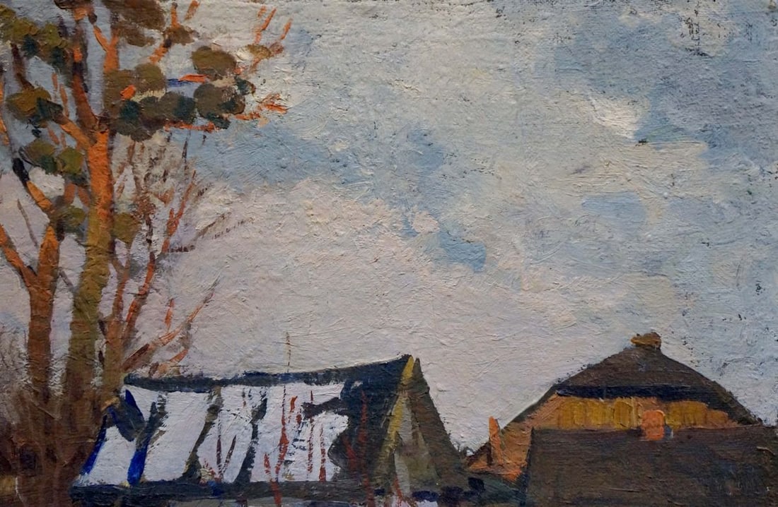 Oil painting Winter landscape Belyak Vladimir Iosifovich - 4