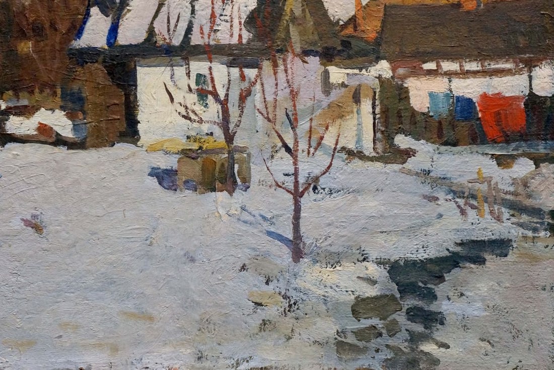 Oil painting Winter landscape Belyak Vladimir Iosifovich - 5