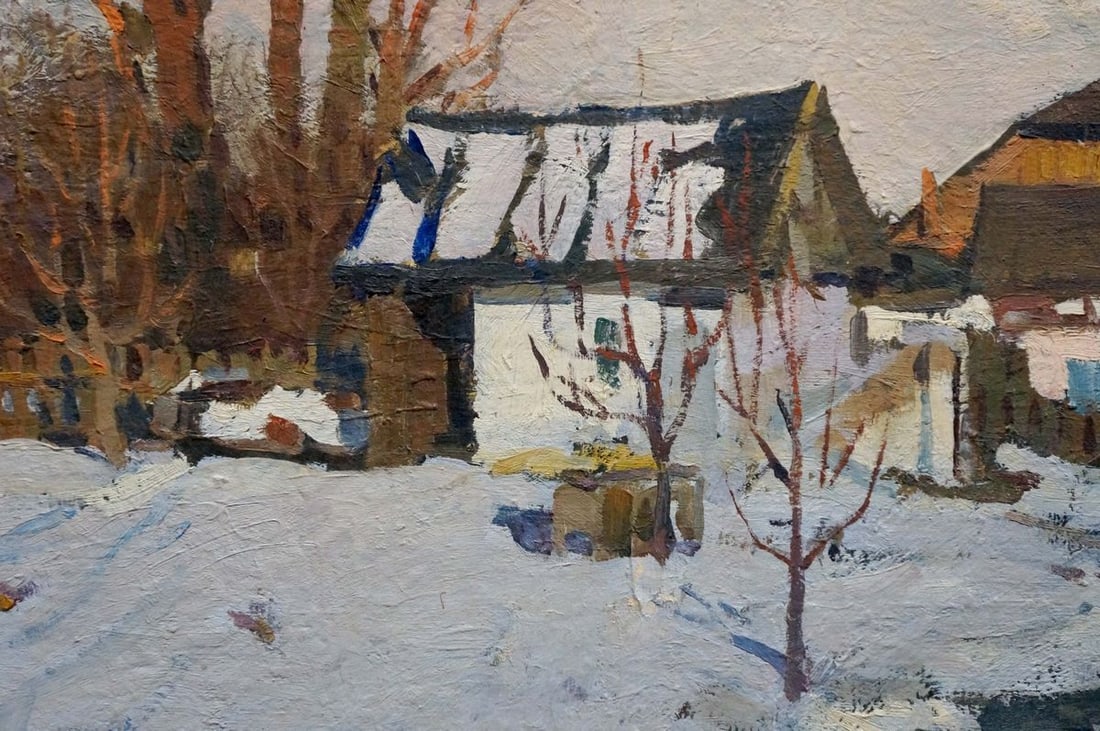 Oil painting Winter landscape Belyak Vladimir Iosifovich - 6