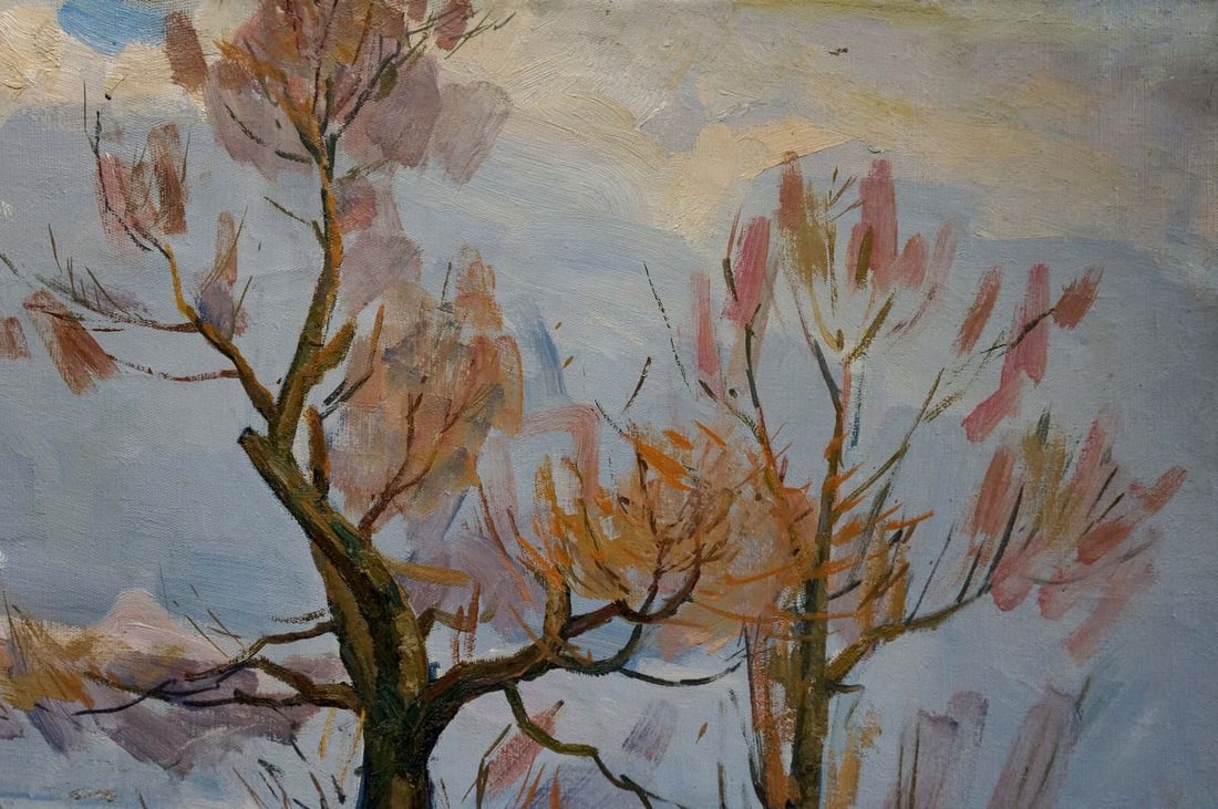 Oil painting End of winter Zhugan Vladimir Alexandrovich - 4