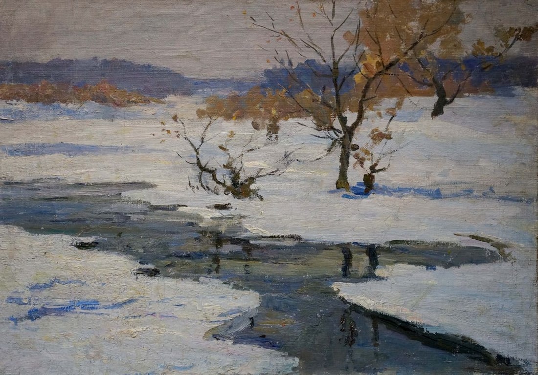 Oil painting Winter Kogan Boris Matveevich - 2