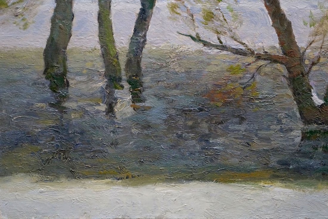 Oil painting In March Minka Alexander Fedorovich - 2